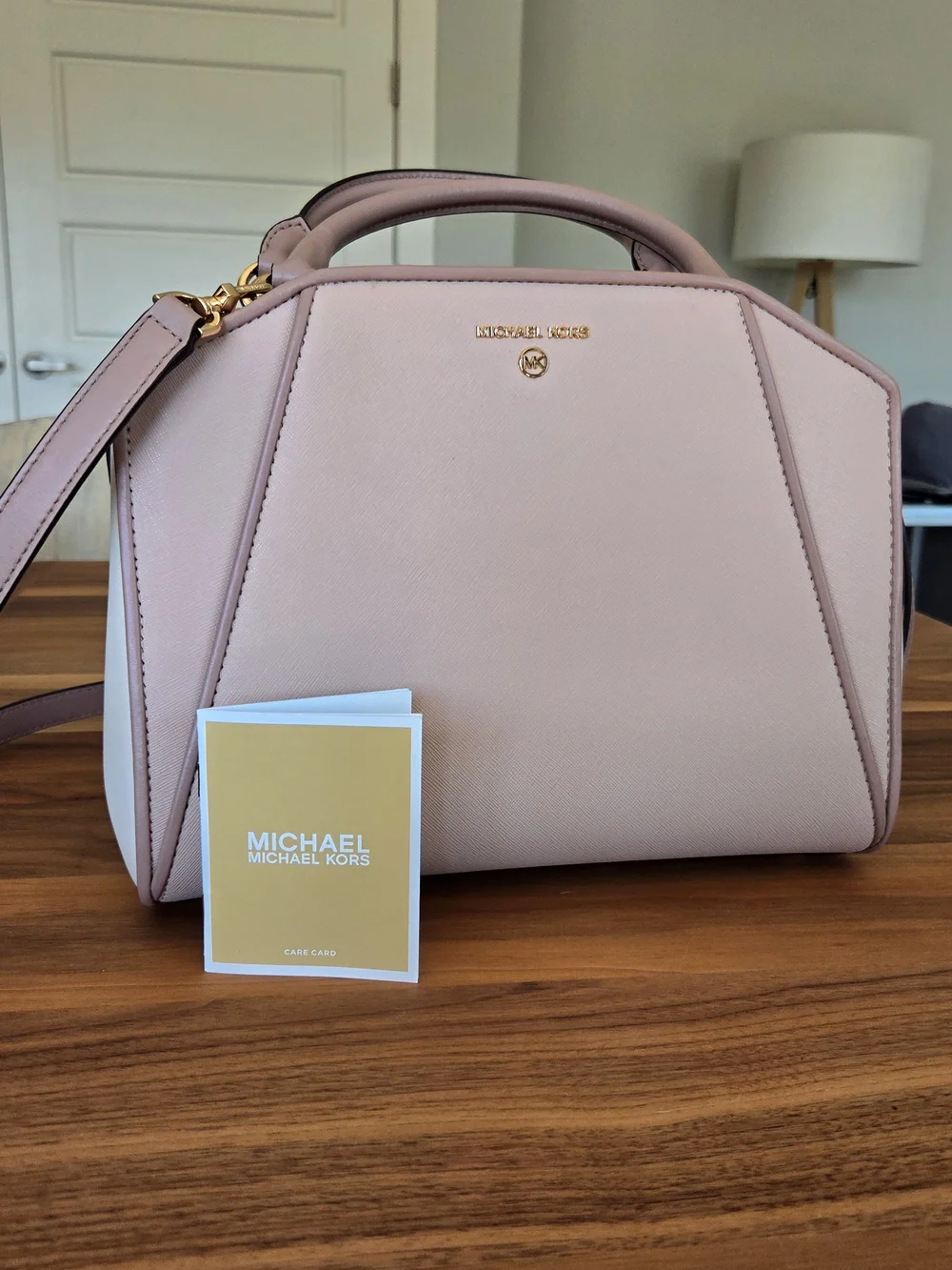 Michael Kors Pink Saffiano Leather Satchel